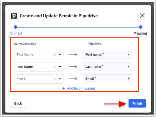Pipedrive ActiveCampaign Integration: Create and Update People in Pipedrive